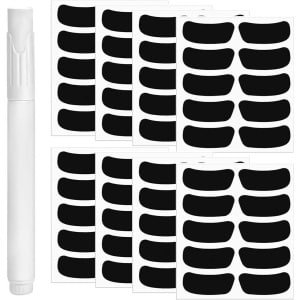 Stuks Bordstickers - Waterdichte Etiketten voor Kruidenpotjes en Jam met Pen - Keuken Accessoires in Rechthoekig formaat, x cm