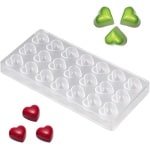 Transparante hartvormige chocoladevorm voor doe-het-zelf desserts - Bakvorm van polycarbonaat met 3D effect - Keuken accessoire: creëer unieke chocolade creaties