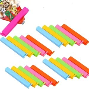Vershoudclips - Vershoudklem - Zakklem - Knijpers - Klemmetjes - 20 stuks - Multicolor - 8,5 cm - Keuken accessoire - Verpakking dichtmaken - Zakjes dichthouden - Verhouden - CHPN
