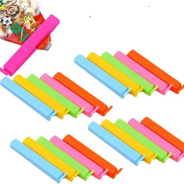 Vershoudclips - Vershoudklem - Zakklem - Knijpers - Klemmetjes - 20 stuks - Multicolor - 8,5 cm - Keuken accessoire - Verpakking dichtmaken - Zakjes dichthouden - Verhouden - CHPN