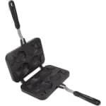 Visvormige Taiyaki Bakpan - Aluminium Dubbele Bakpan voor Visvormige Cakes - Anti-aanbaklaag - 2-in-1 Bakpan met Handvat - Keuken Accessoire