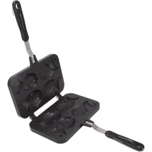 Visvormige Taiyaki Bakpan - Aluminium Dubbele Bakpan voor Visvormige Cakes - Anti-aanbaklaag - 2-in-1 Bakpan met Handvat - Keuken Accessoire