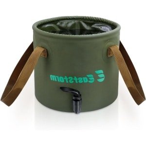 Vouwkom camping vouwemmer 10 l/20 l afwasbak opvouwbaar outdoor vouwwaterreservoir met kraan - accessoires voor afwassen keuken douche wasmachine