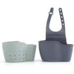 Waledano® Zeephouder - Badkuip Kraan Opberg - Keuken accessoires - Kunststof - Gootsteen Organisator - Ophangbare Bakje - Kraan Organisator