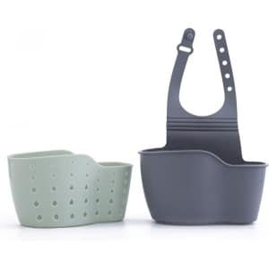 Waledano® Zeephouder - Badkuip Kraan Opberg - Keuken accessoires - Kunststof - Gootsteen Organisator - Ophangbare Bakje - Kraan Organisator