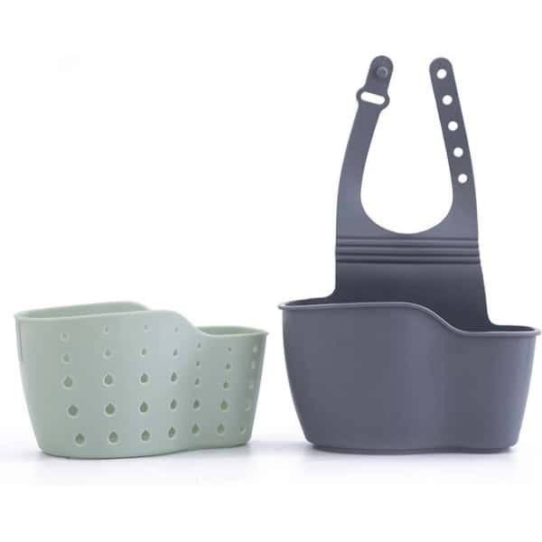 Waledano® Zeephouder - Badkuip Kraan Opberg - Keuken accessoires - Kunststof - Gootsteen Organisator - Ophangbare Bakje - Kraan Organisator