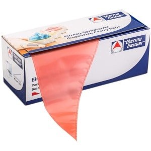 Wegwerp spuitzakken Maximum Grip rood 100 stuks 460x230x00075 cm - kunststof PE - keuken accessoires spuitzakken wegwerp