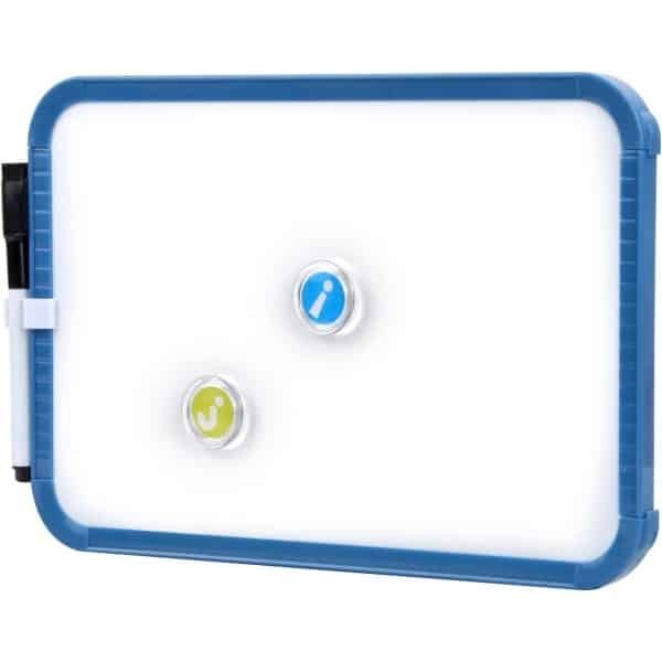 Whiteboard 30 x 20 cm - Magnetisch Bord met 1 Pen - 2 Magneten - voor Kantoor en Keuken - met Nieuwe Vuilafstotende Technologie - Boodschappenlijst - Koelkast - Mededelingenbord - Kantoor Accessoires