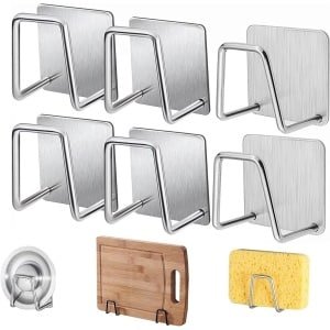 Zelfklevende Sponshouder voor Keuken - Waterdichte Haak voor Spoelspons - Keukenspoelbak Accessoire