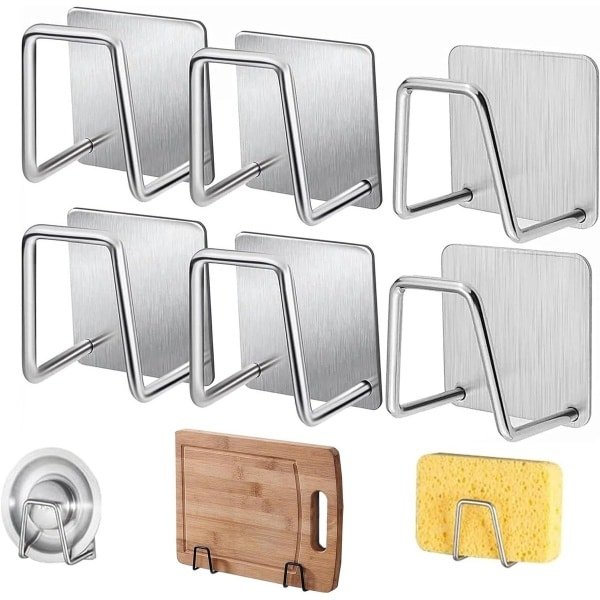 Zelfklevende Sponshouder voor Keuken - Waterdichte Haak voor Spoelspons - Keukenspoelbak Accessoire