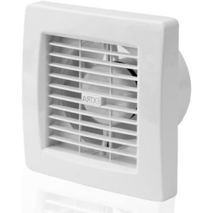 - 120 mm afvoerventilator met elektrische binnensluiting en nalooptijd voor lichtschakelaar keuken garage toilet X120ZT
