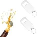 2 Pcs Metal Sleutelhangers Flessenopeners - Heavy-Duty Rvs Ontwerp - Betrouwbaar Thuis & Keuken Accessoire - Perfect voor Pub Feesten - Restaurants of Cadeaus
