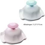 2 Stuks - Rasp met handbescherming - 11,3*11*5 cm - Snijmachine met handbescherming - Beschermer voor vingers - Veilig groentesnijder - Vingerbescherming - Roze en blauw - Kunststof - Rasp Accessoires in de Keuken - Groenterasp snijmachine