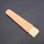 2-delige houten bak- en boterborstel set voor koken en BBQ - keuken accessoire voor sauzen met plat handvat