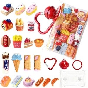 20 Delen Miniaturen Eten en Drinken voor Poppenhuis - Hars Keuken Accessoires Decoratie Set