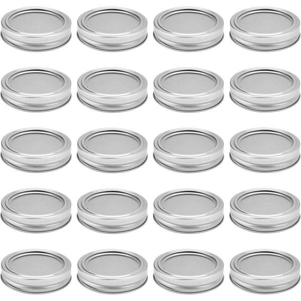 20 Stuks Potten Deksels voor Seal Twist Off, 70 mm, Zilverkleurig, Keuken Accessoires