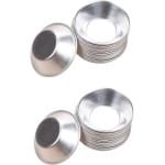 20-delige set Mini Muffin Cupcake Mallen voor Bakken - Aluminium Eiertaart en Pudding Tins - Keuken Gereedschap Accessoires - Taarten, Quiches, Mini Pie en Chocolade