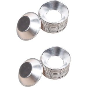 20-delige set Mini Muffin Cupcake Mallen voor Bakken - Aluminium Eiertaart en Pudding Tins - Keuken Gereedschap Accessoires - Taarten, Quiches, Mini Pie en Chocolade