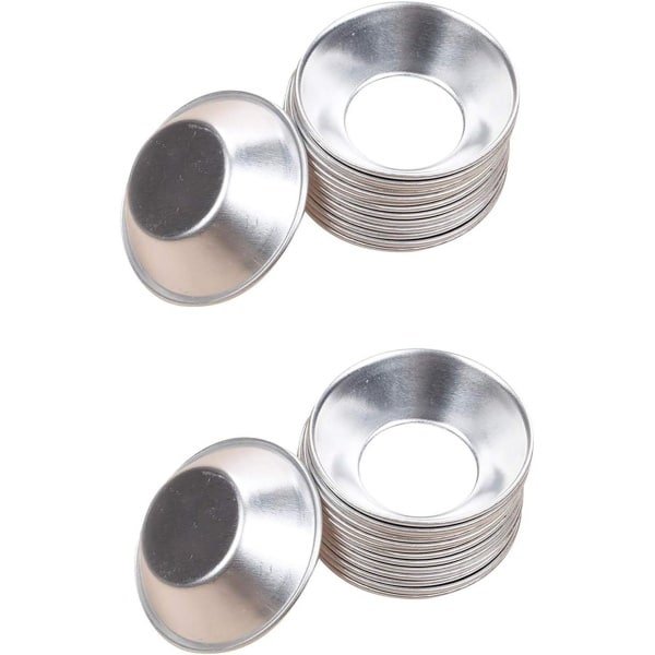 20-delige set Mini Muffin Cupcake Mallen voor Bakken - Aluminium Eiertaart en Pudding Tins - Keuken Gereedschap Accessoires - Taarten, Quiches, Mini Pie en Chocolade