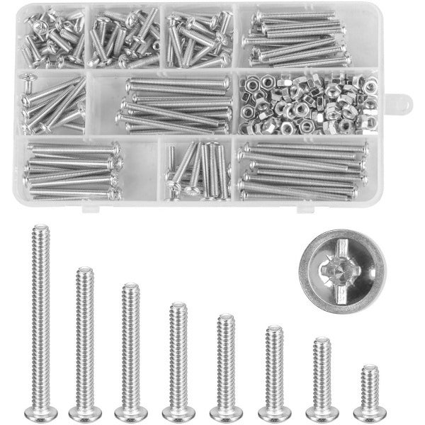 240 stuks M4 schroevenset - Meubelschroeven, Moeren en Accessoires voor Keuken en Meubels