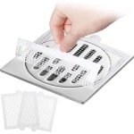 30 stuks vierkante wegwerp afvoerzeef - haaropvangbak voor zuignap - gootsteen en douche afvoerdeksel - badkuip en keuken accessoires