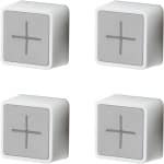 4-stuks zelf klevende hand doek houderset - hand doek houder - siliconen high-end haak zelf klevende kleding haak tas - keuken bad kamer accessoires hand doek opbergclip gadget - opbergclip gadget - gebroken wit