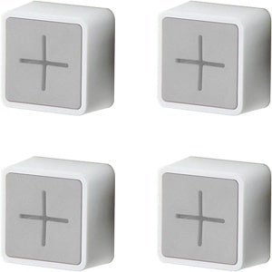 4-stuks zelf klevende hand doek houderset - hand doek houder - siliconen high-end haak zelf klevende kleding haak tas - keuken bad kamer accessoires hand doek opbergclip gadget - opbergclip gadget - gebroken wit