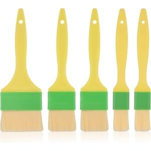 5 Stuks Rijgborstel, Multifunctioneel Voedselborstel voor Olie Boter Saus Eiervloeistof Deegborstel om te Bakken Olieborstel BBQ Borstels Keuken Barbecue Accessoires