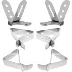 6 Stuks Thermometer Clip Houders van Roestvrij Staal - Duurzaam en Herbruikbaar - Geschikt voor Diverse Sonde Thermometers - Handig Accessoire voor Keuken of BBQ