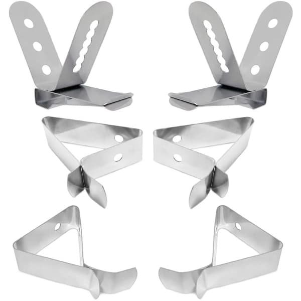 6 Stuks Thermometer Clip Houders van Roestvrij Staal - Duurzaam en Herbruikbaar - Geschikt voor Diverse Sonde Thermometers - Handig Accessoire voor Keuken of BBQ