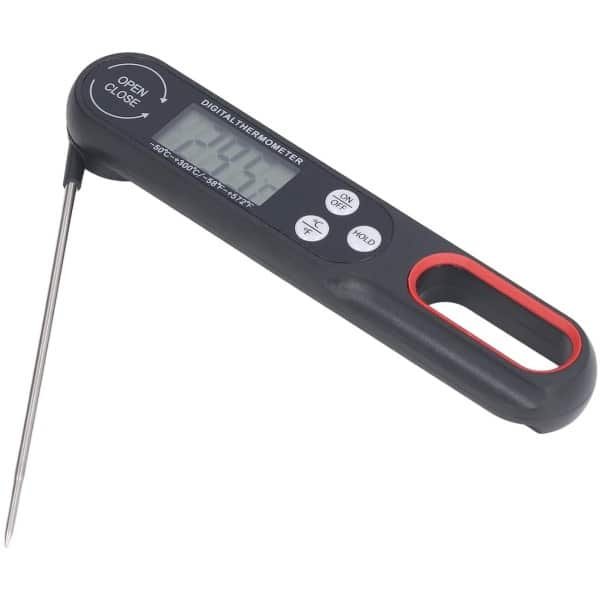 Afleesbare Digitale Vleesthermometer voor Grillen en Koken - Waterdicht en Nauwkeurig met Opvouwbare Sonde - BBQ Keuken Accessoires
