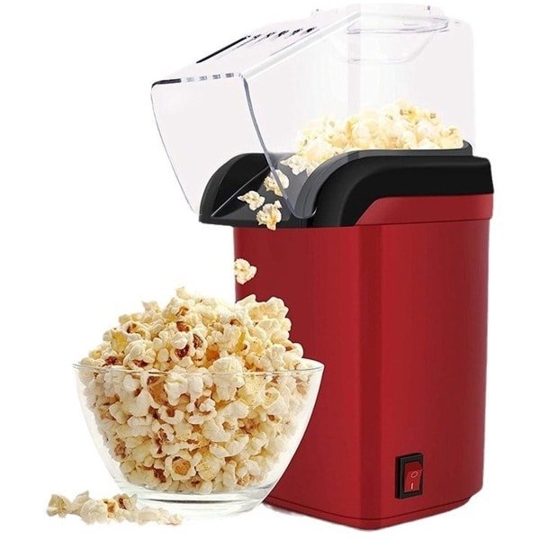 Air Popcorn Machine - Elektrische maïsverwerkingsapparatuur met snelle warme lucht - Maakt tot 8 kopjes maïsmachine - Voor verjaardag, keuken, thuis en filmavonden