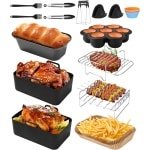 Airfryer Accessoires - Siliconen Bakje - Bakpapier - Keuken