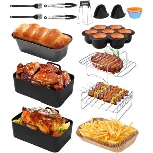 Airfryer Accessoires - Siliconen Bakje - Bakpapier - Keuken