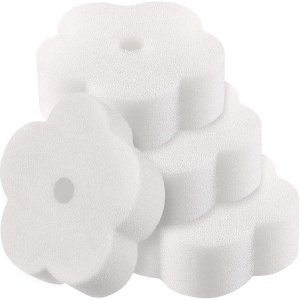 Allecto- Absorberende sponzen - Olie - Magische spons - Zwembad - Wasbare sponzen - Whirlpool - Spa-accessoires - Keuken - In bloemenvorm - Geschikt voor divers gebruik - 16 stuks.
