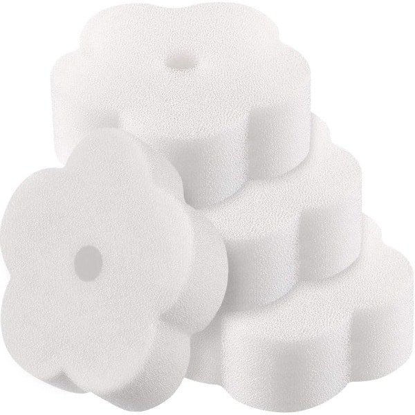 Allecto- Absorberende sponzen - Olie - Magische spons - Zwembad - Wasbare sponzen - Whirlpool - Spa-accessoires - Keuken - In bloemenvorm - Geschikt voor divers gebruik - 16 stuks.