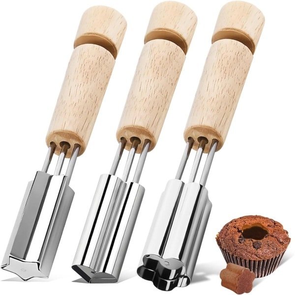 Allecto- Bakken en Decoreren Accessoires - Roestvrij Staal - Hartvorm - Stertype - Keuken Gereedschappen - Geschikt voor Koekjes - Cupcake Vuller en Decoratie - Keuken Accessoires