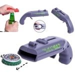 Allecto - Bierflesopener - Draagbaar - Cap Launcher - Feest - Keuken - Gadget - Party - Zwart Rood - Bar - Accessoire - Geschikt voor Bierflesjes - Keukengerei