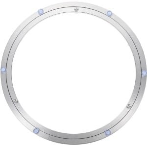 Allecto - Draaibaar Draaiplateau - Lazy Susan - Zilverkleurig - Aluminium - Eettafel Accessoire - Rond - Geschikt voor Keukentafel - Keuken Organisatie - 360 graden rotatie