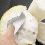 Allecto- Dunschiller - Huishoudelijke - Roestvrij Staal - Fruit - Grapefruit - Pomelo - Peel Cutter - Keuken Gadget Accessoires - Geschikt voor Roestvrij Staal - Kleur Roestvrij Staal 430.