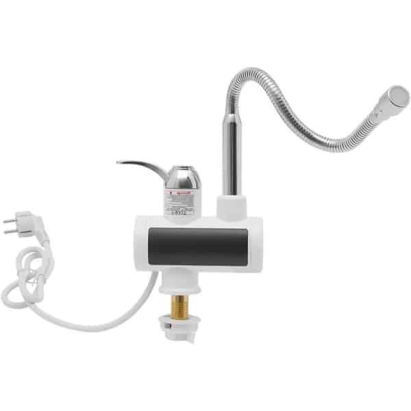 Allecto - Elektrische Kraan - Doorstromers - 360 Graden Draaibaar - Warmwaterkraan - Keukenkraan - Roestvrijstaal - 220V 3000W - Geschikt voor Keuken - RVS Kraan 360 Graden - Keuken 13L.