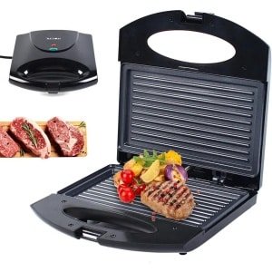 Allecto - Elektrische Steak Machine - Huishoudelijk - Dubbelzijdig Verwarming - Non-stick - Grillmachine - Thuis Keuken - 850W - Geschikt voor - Kleur - Model - AliExpress