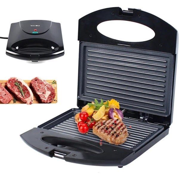 Allecto - Elektrische Steak Machine - Huishoudelijk - Dubbelzijdig Verwarming - Non-stick - Grillmachine - Thuis Keuken - 850W - Geschikt voor - Kleur - Model - AliExpress