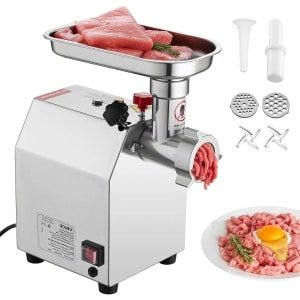 Allecto - Elektrische Vleesmolen - Capaciteit - Mes Slijpplaat - Worst Maker - Keuken Thuis - Geschikt voor Vlees Hakken - Zwart Metaal Keukenapparaat en Keukengereedschap - Keukenmachine Snelle Levering