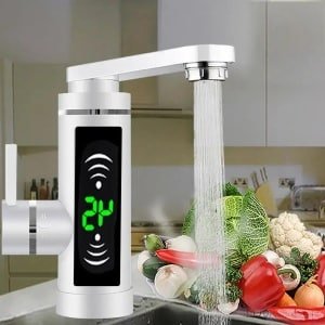 Allecto - Elektrische doorstromers - LED-kraan - Instant hete kraan - Badkamer keuken - Geschikt voor alle keukens en badkamers - Zilver 3KW elektrische doorstromers LED-kraan badkamer keuken instant hete kraan - AliExpress 13