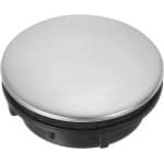 Allecto- Gootsteenafdekking - Roestvrij staal - 3,5 cm - Topgaten - Keuken- en badkamerwastafel - Accessoires - Geschikt voor - Zilver/zwart - Stop voor 1 stuk