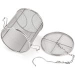 Allecto - Keuken Accessoire - Roestvrijstalen - Kruidenzeefje - Theebalzeefje - Soepkruiden - Kruidenfilter - Keuken Gadgets - Geschikt voor Alle Kruidenmixen - 12 * 13cm - Zilverkleurig.