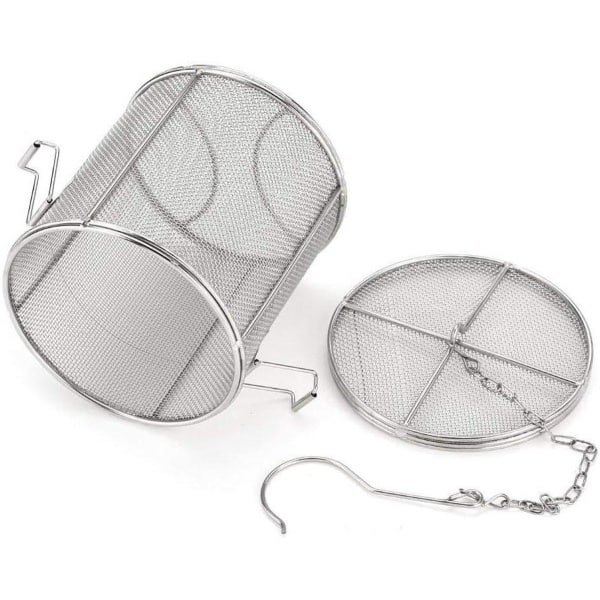 Allecto - Keuken Accessoire - Roestvrijstalen - Kruidenzeefje - Theebalzeefje - Soepkruiden - Kruidenfilter - Keuken Gadgets - Geschikt voor Alle Kruidenmixen - 12 * 13cm - Zilverkleurig.