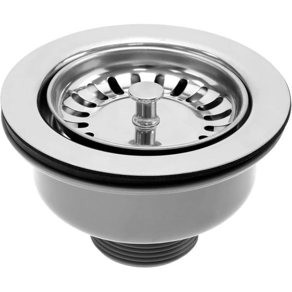 Allecto- Keukenaccessoire - Roestvrijstaal - Zeef - Keukenbakje - Stopper - Geschikt voor 83-90mm - Stuk - RVS Keuken Accessoire - Zilverkleurig.