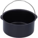 Allecto- Keukengereedschap - Bakplaat - Anti-aanbaklaag - Ronde vorm - Set van 3 - Accessoires - Friteuse Cake Pan - Geschikt voor Home Gebruik - Zwart Frituurpan Bakplaat Pizza Pan voor Keuken Thuisgebruik (35,56cm/14in)